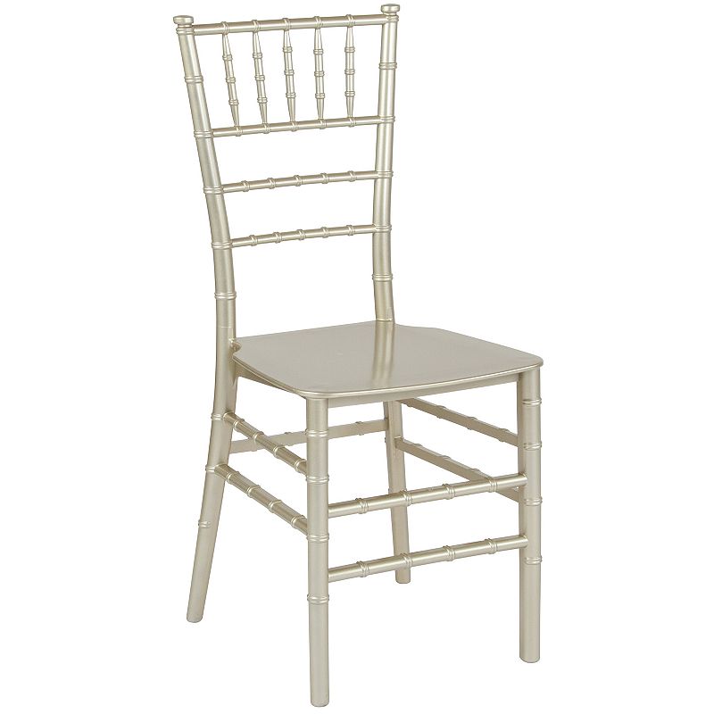 Flash Furniture Hercules Series Chiavari Stacking Dining Chair, Beig/Green