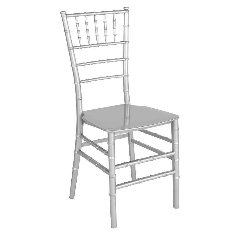 Flash Furniture Hercules Series Chiavari Stacking Dining Chair, Grey