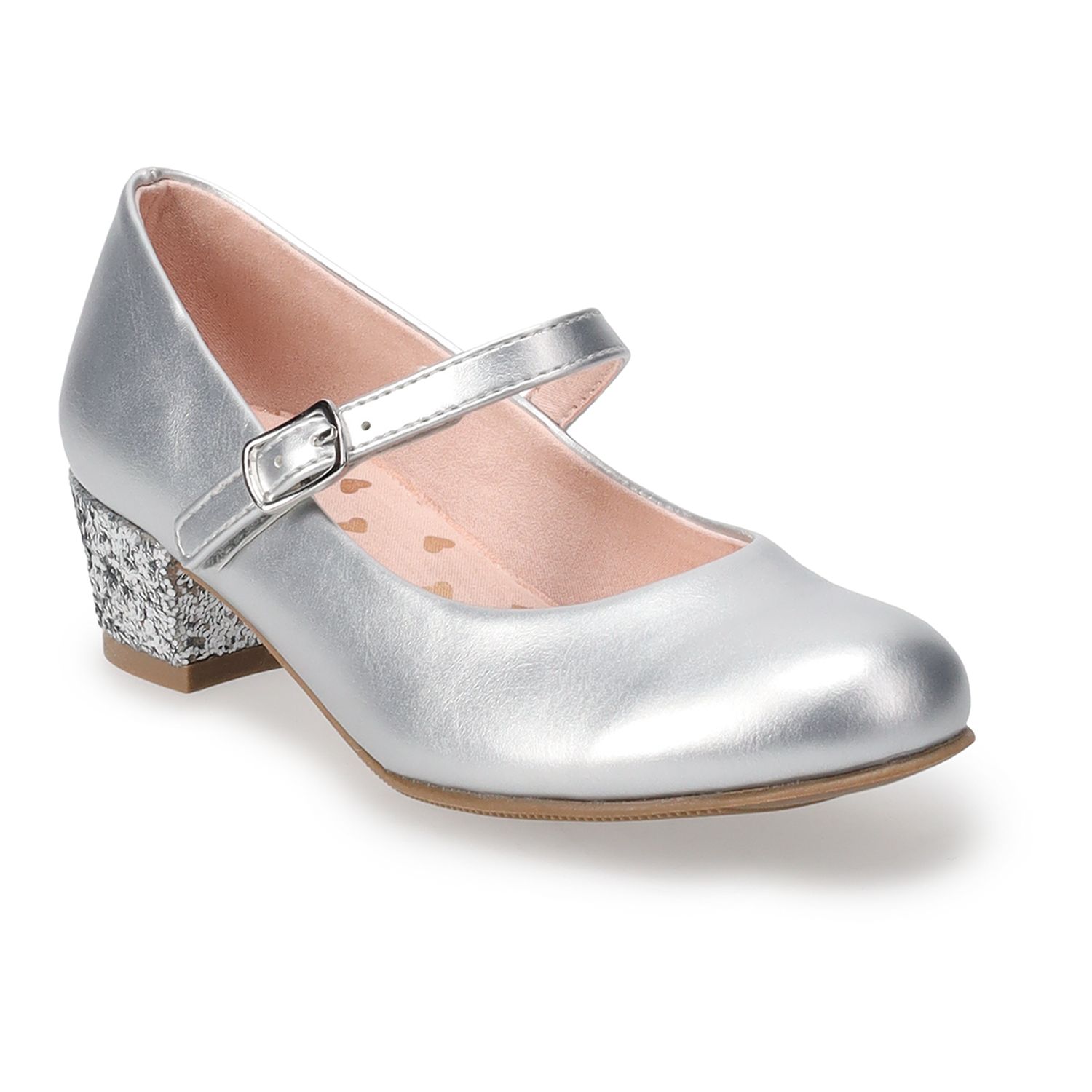 girls grey dress shoes