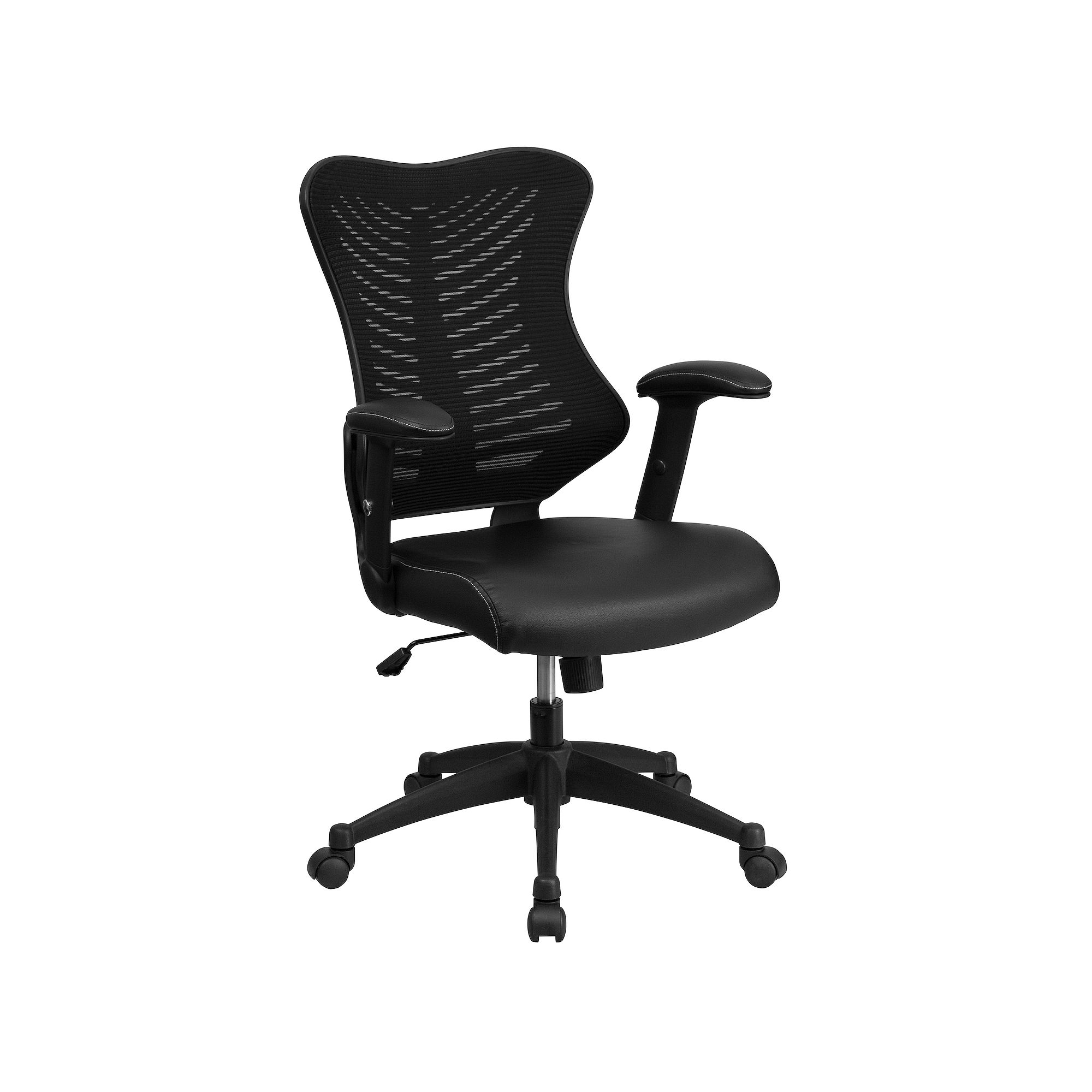 Flash Furniture High Back Mesh Swivel Ergonomic Office Chair, Black Mesh Le