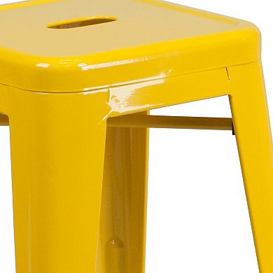 Flash Furniture Commercial Grade Backless Indoor / Outdoor Counter Stool