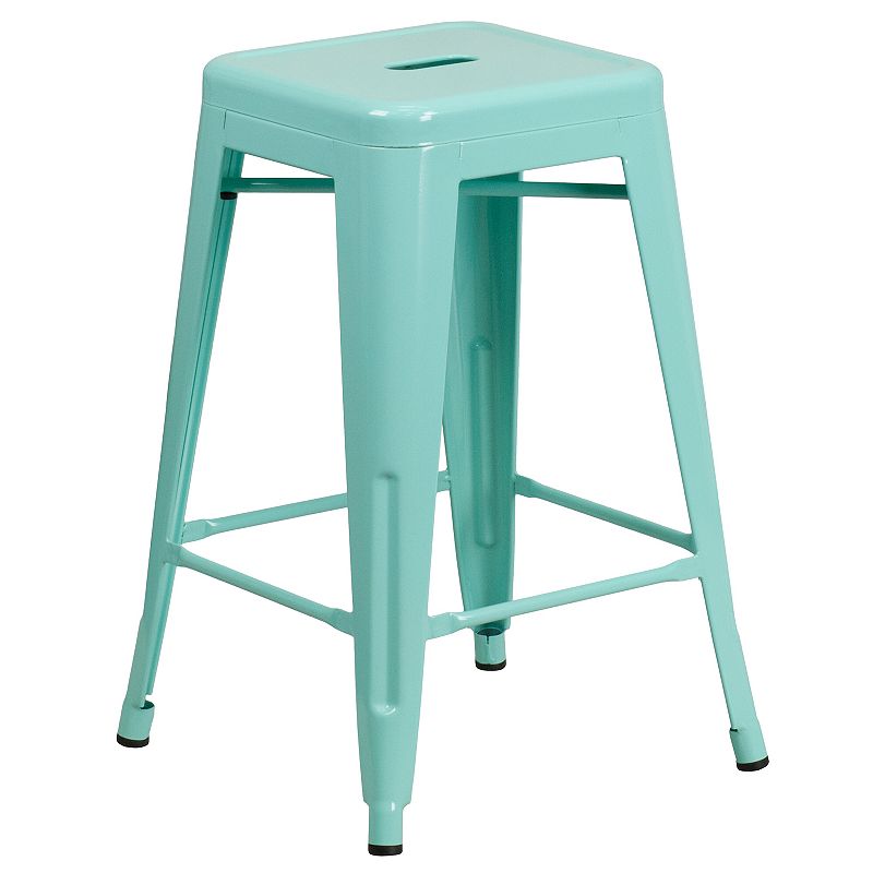 Flash Furniture Commercial Grade Backless Indoor / Outdoor Counter Stool, G