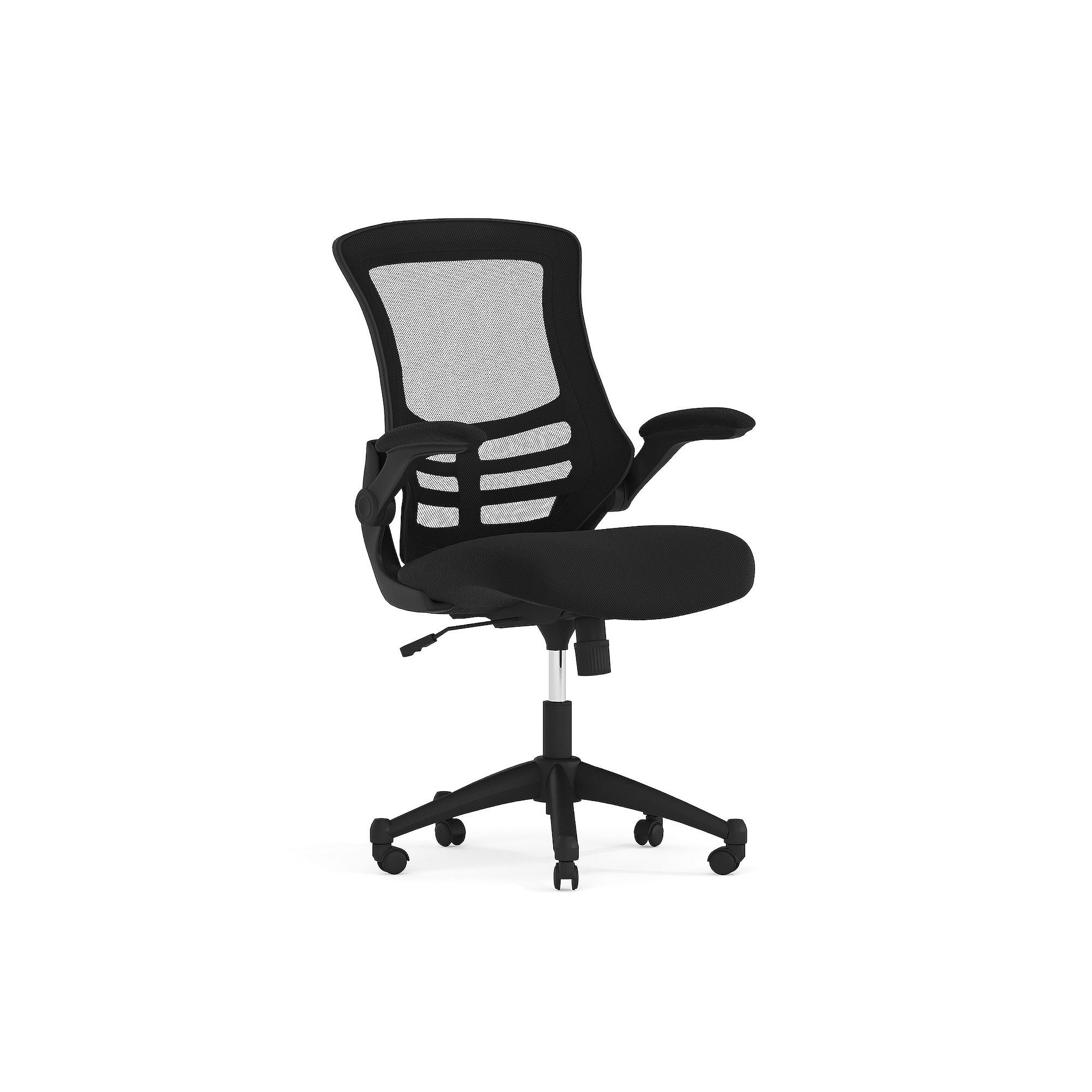 Flash Furniture Mid-Back Mesh Swivel Ergonomic Task Office Chair, Black Mes