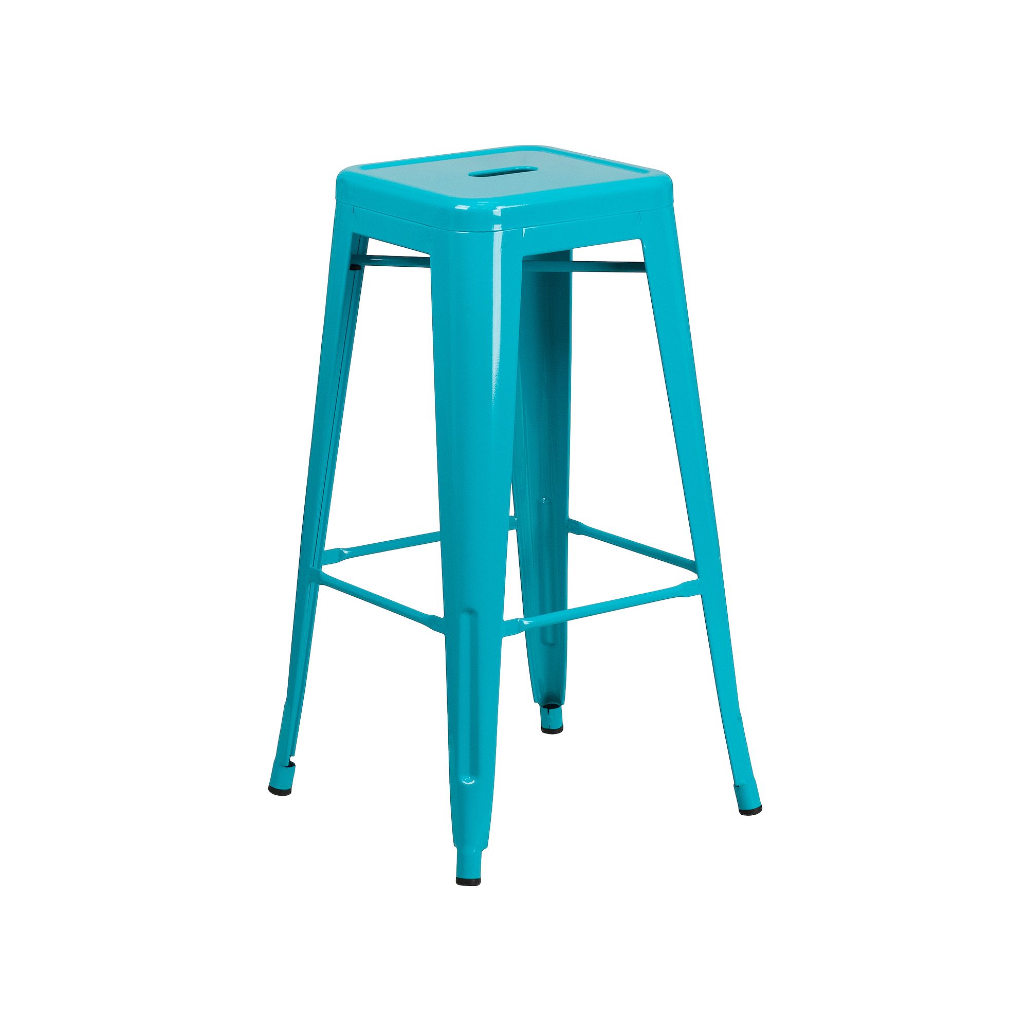 Flash Furniture Commercial Grade Backless Indoor / Outdoor Bar Stool, Cryst