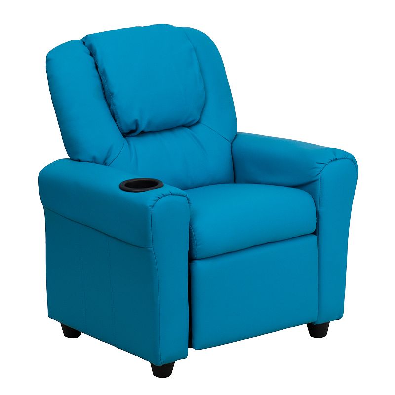 Kids Flash Furniture Contemporary Recliner Arm Chair, Blue