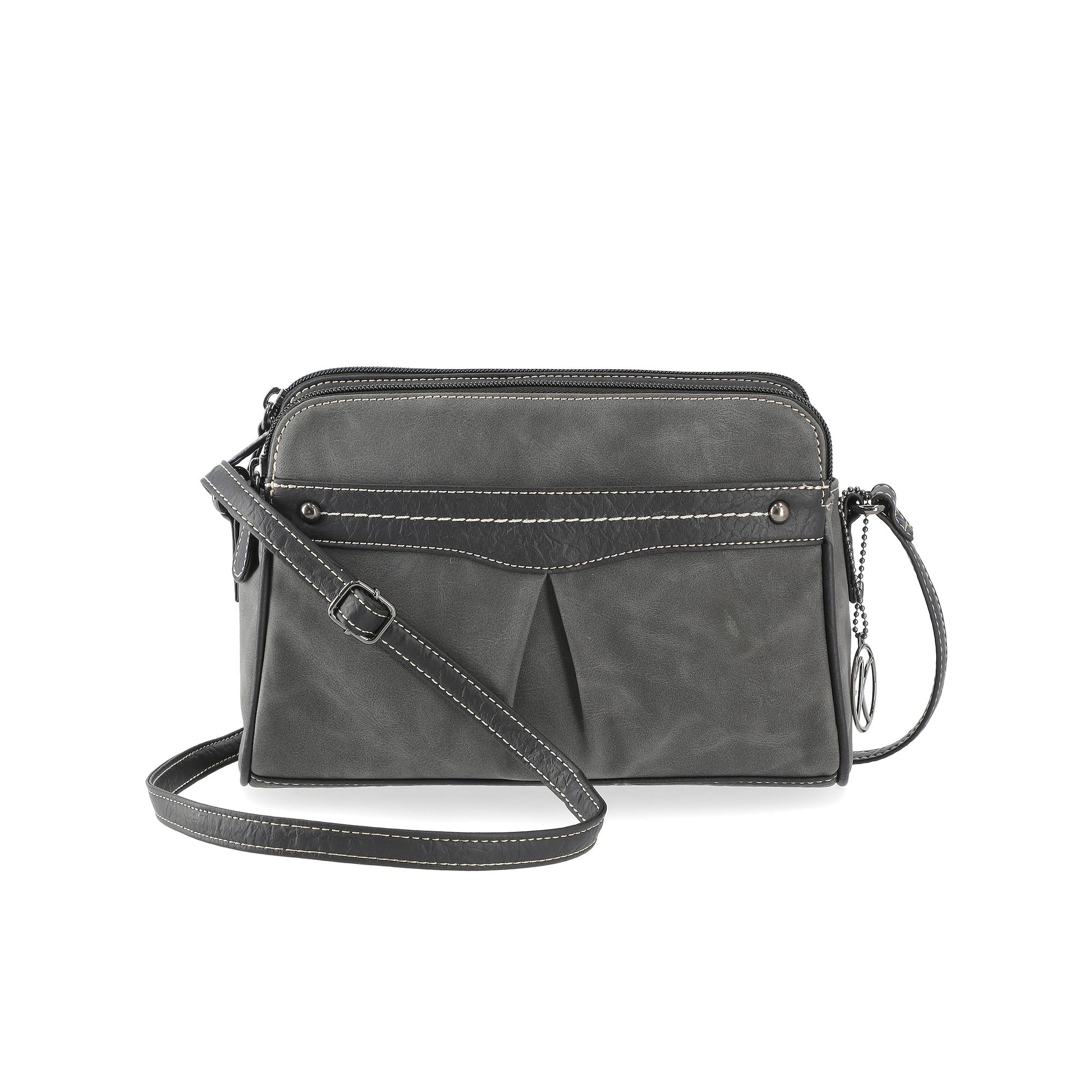 Koltov Windsor Crossbody Bag, Lead