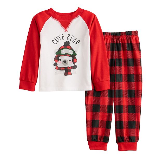 Toddler Girl Jammies For Your Families® Beary Cool "Cute Bear" Pajama