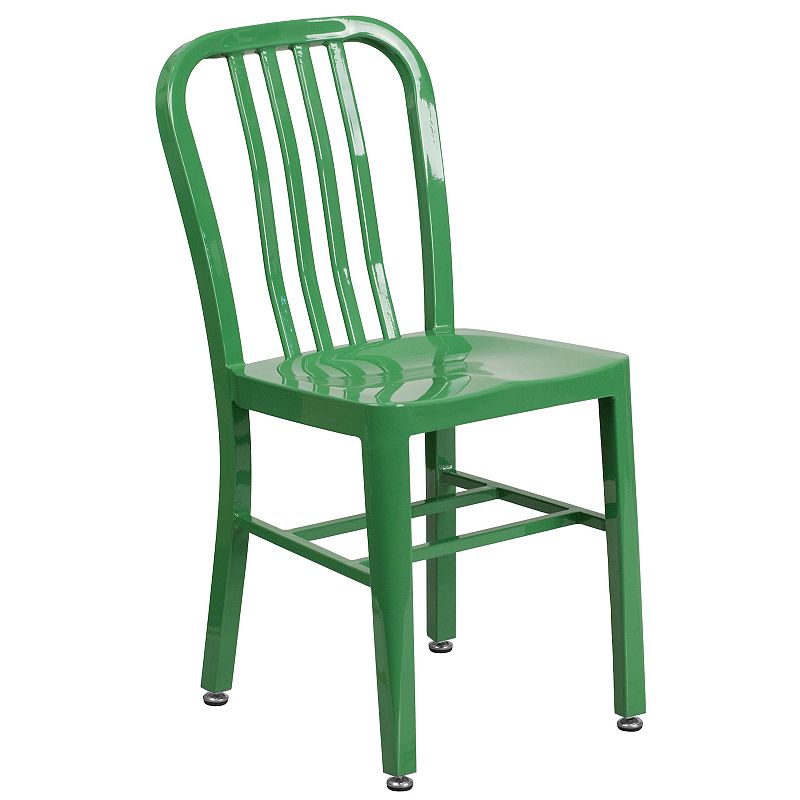 Flash Furniture Commercial Grade Indoor / Outdoor Dining Chair, Green