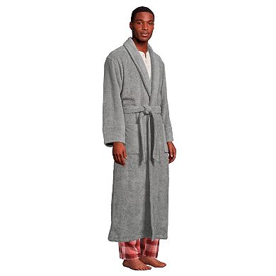 Men's Lands' End Calf-Length Turkish Terry Robe