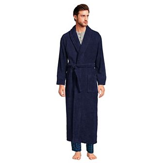 Men's Lands' End Full-Length Turkish Terry Robe