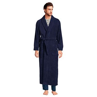 Men's Lands' End Full-Length Turkish Terry Robe