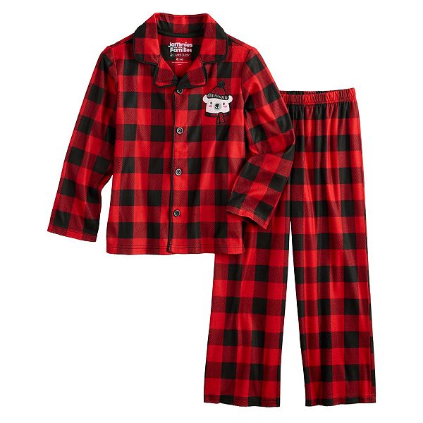 Kids 414 Jammies For Your Families® Beary Cool Buffalo Check Pajama