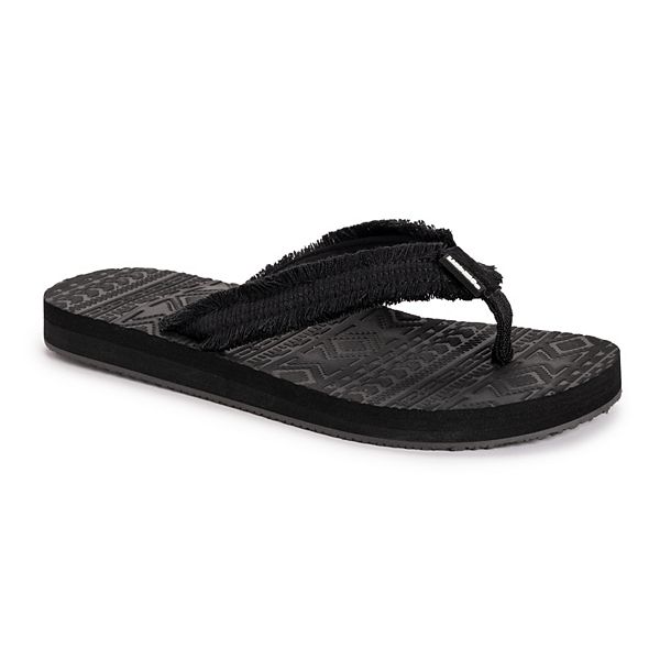 Kohls black store flip flops