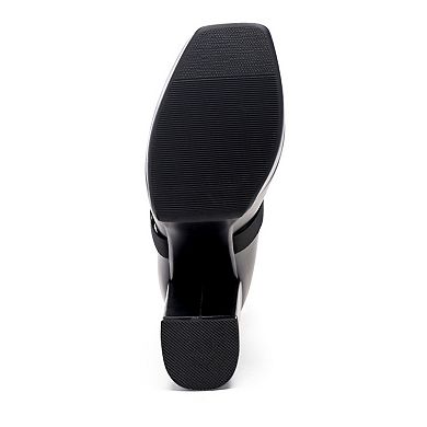 London Rag Boomer Women's Block Heel Ankle Boots