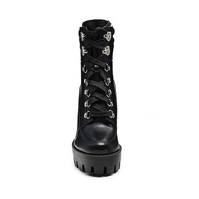 London Rag Stopper Women's Block Heel Ankle Boots
