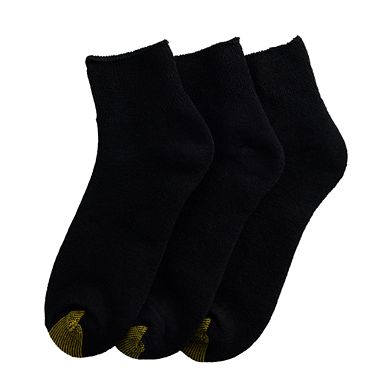 Men's GOLDTOE® Non-Binding Quarter Crew Socks