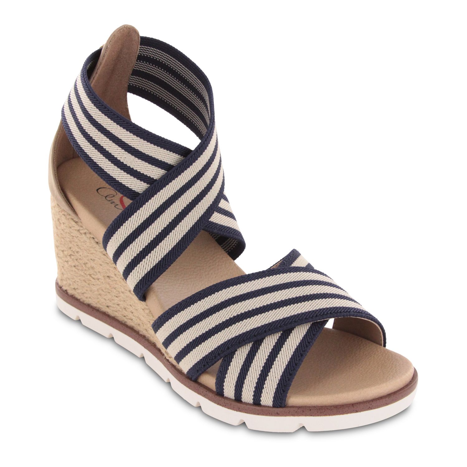 kohls womens navy blue shoes