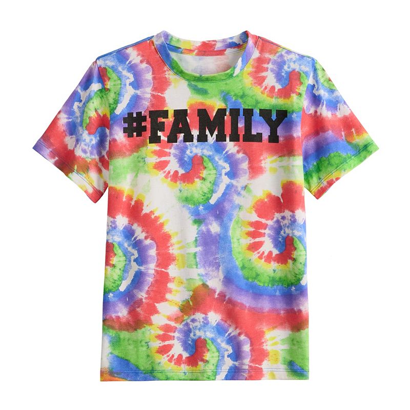 Boys 8-20 Celebrate Together Tie Dye Family Pride Graphic Tee, Boys, Size:
