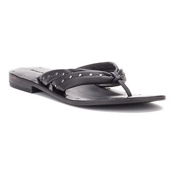 Vintage Foundry Co. Hera Women's Leather Flip Flop Sandals