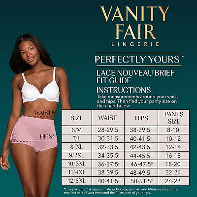 Women's Vanity Fair Lingerie® Perfectly Yours 3-Pack Noveau Brief