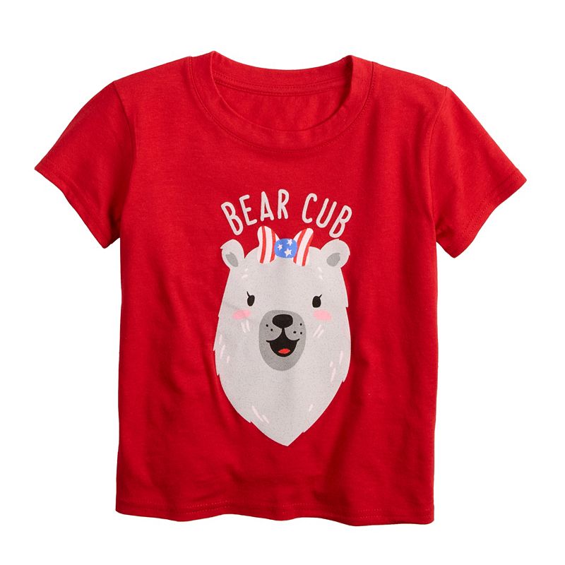 Toddler Girl Celebrate Together Bear Cub Patriotic Graphic Tee, Toddler Gir