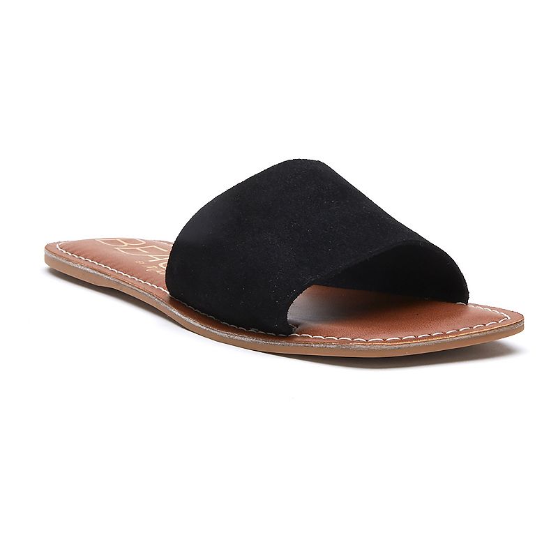 BALIBLACK Beach by Matisse Bali Womens Suede Slide Sandals,  sku BALIBLACK
