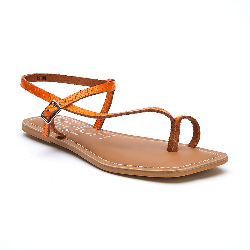 Beach by Matisse Gelato Lizard Womens Sandals, Size: 5, Orange
