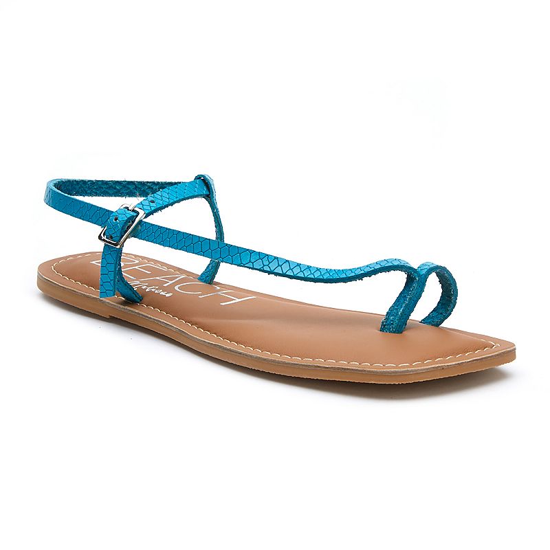 Beach by Matisse Gelato Lizard Womens Sandals, Size: 5, Blue
