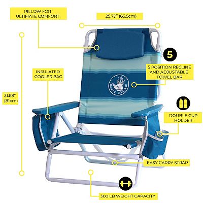 Body glove 5 position beach chair hotsell