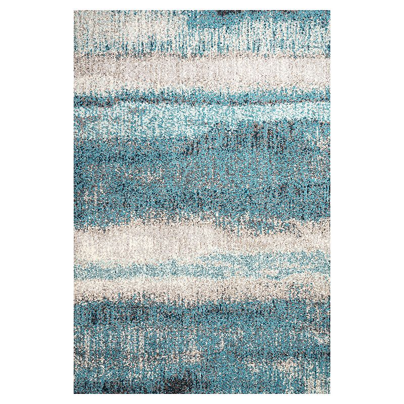 JONATHAN Y Contemporary Pop Rug, Beig/Green, 8X10 Ft