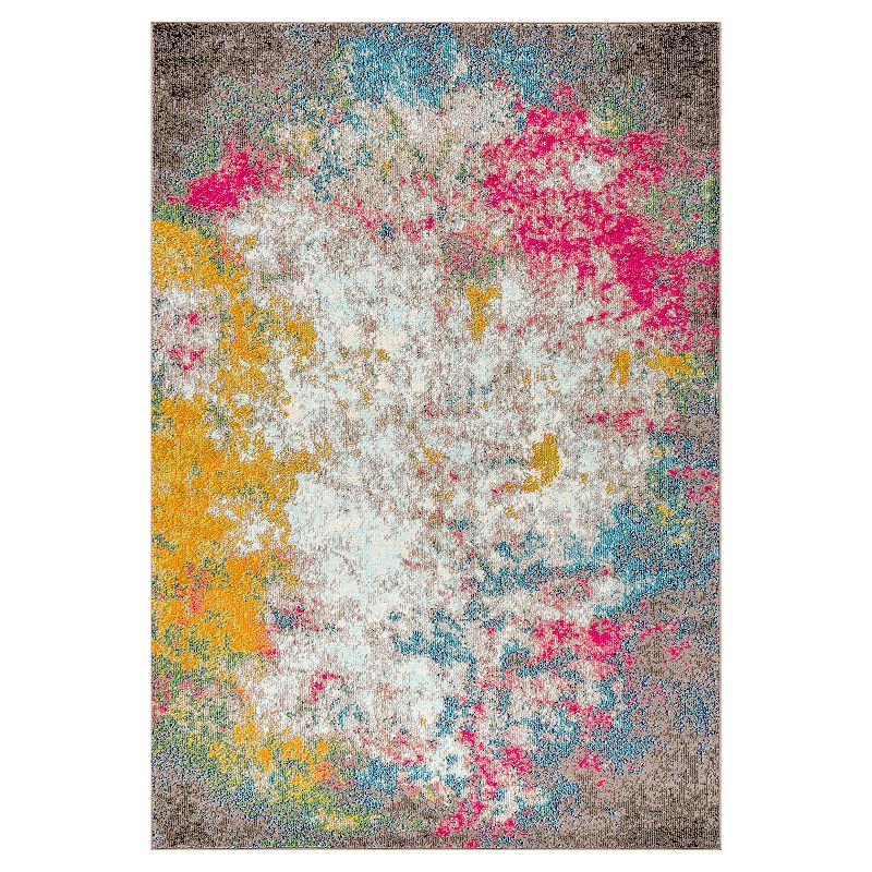 JONATHAN Y Contemporary Pop Rug, Multicolor, 8X10 Ft