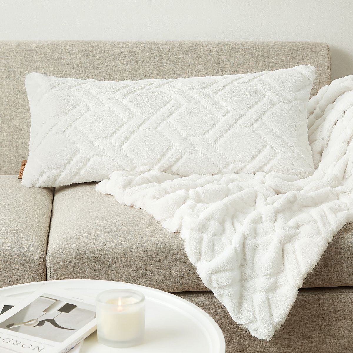 Koolaburra by UGG Candice Faux Fur Throw Pillow