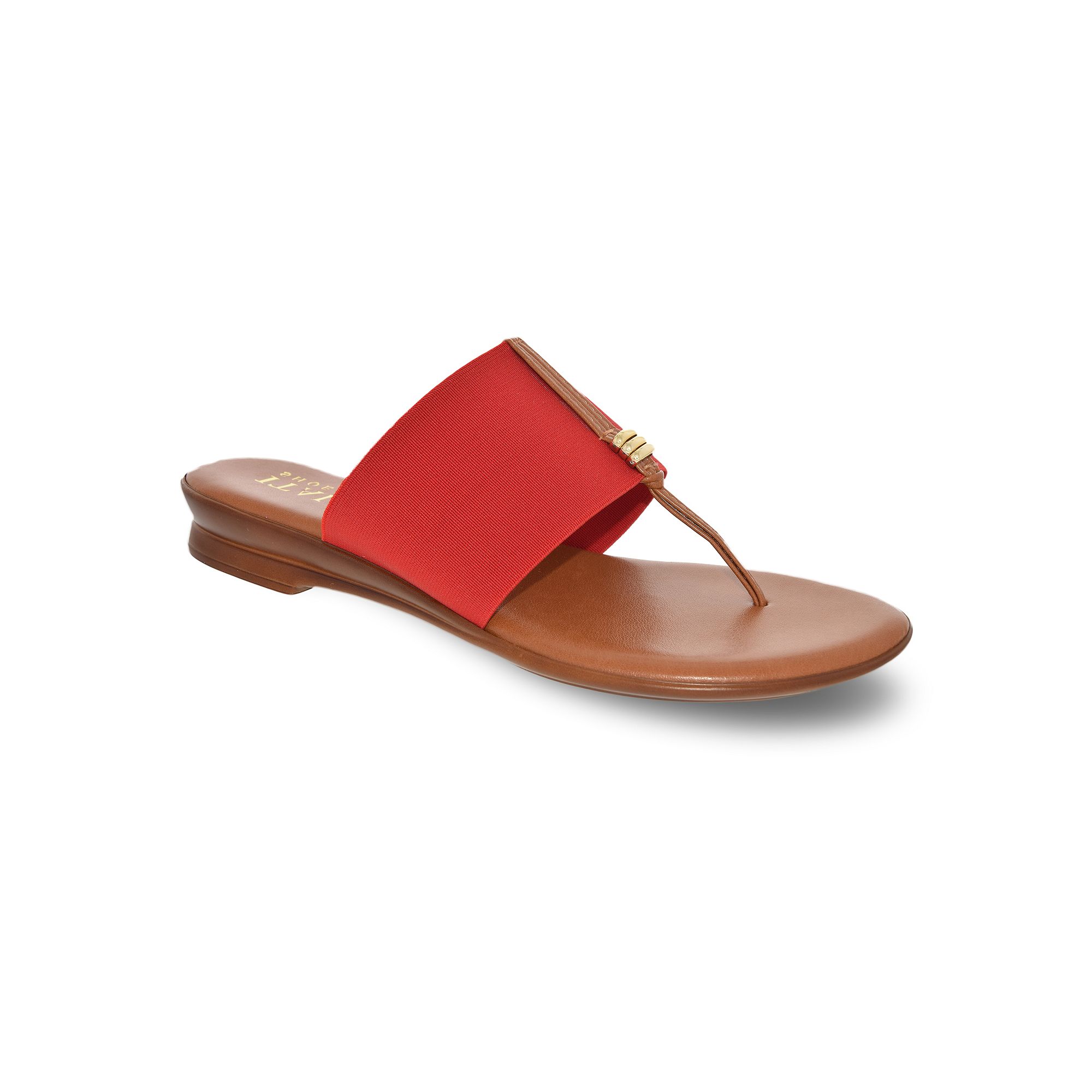 Italian Shoemakers Afia Womens Thong Sandals, Size: 5, Red