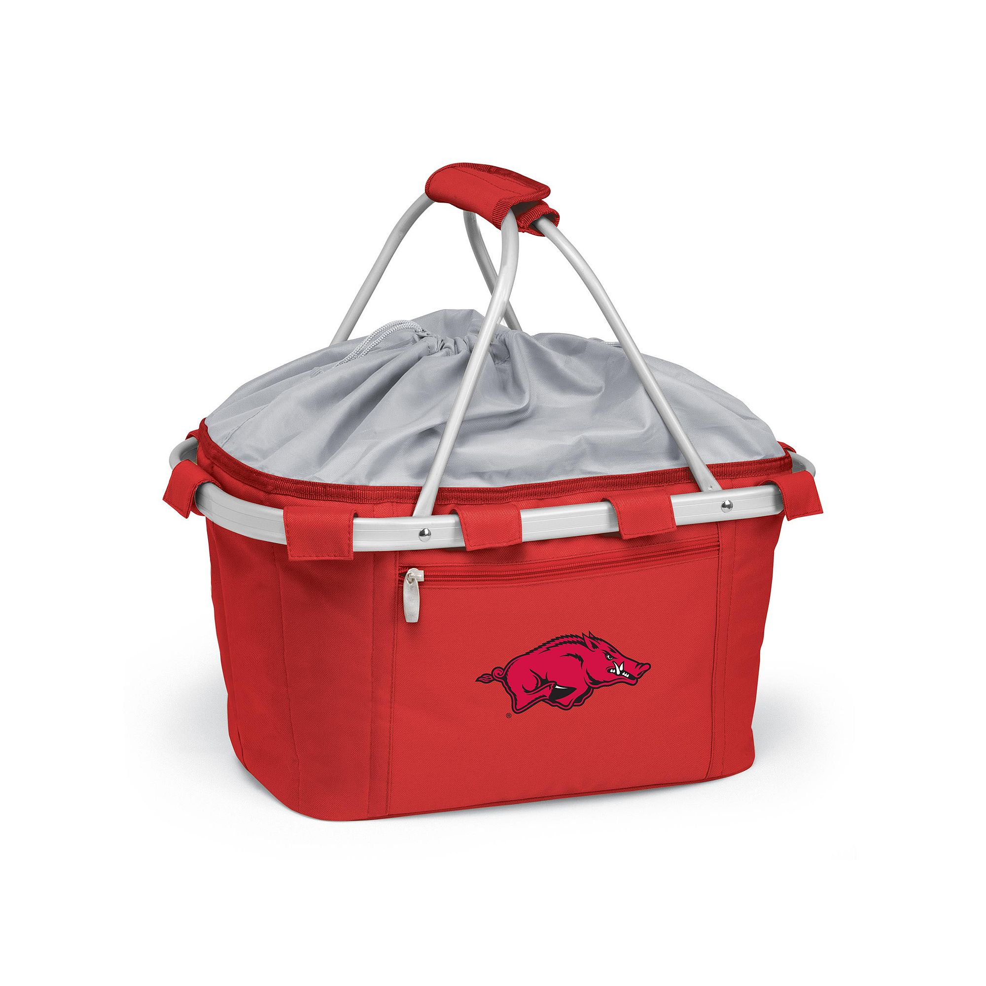 Arkansas Razorbacks Insulated Picnic Basket, Red