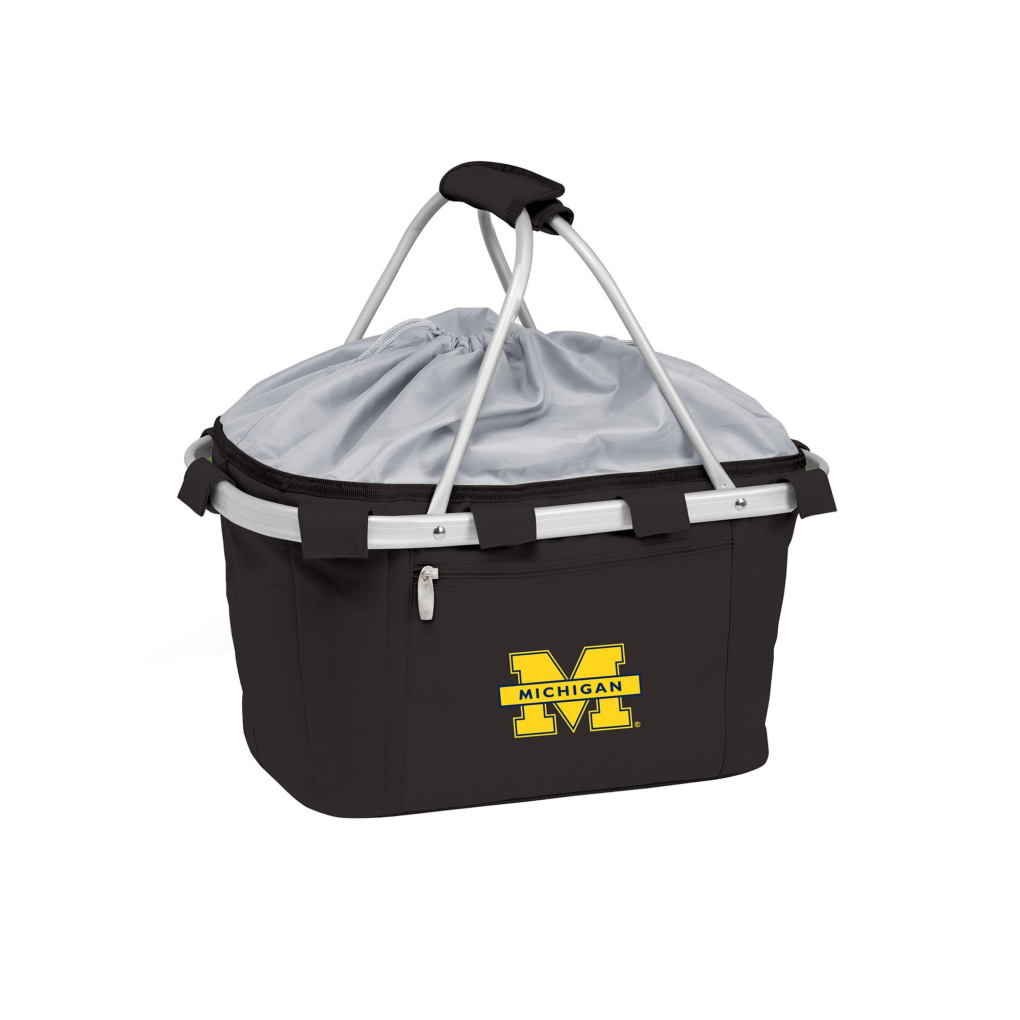 Michigan Wolverines Insulated Picnic Basket, Black