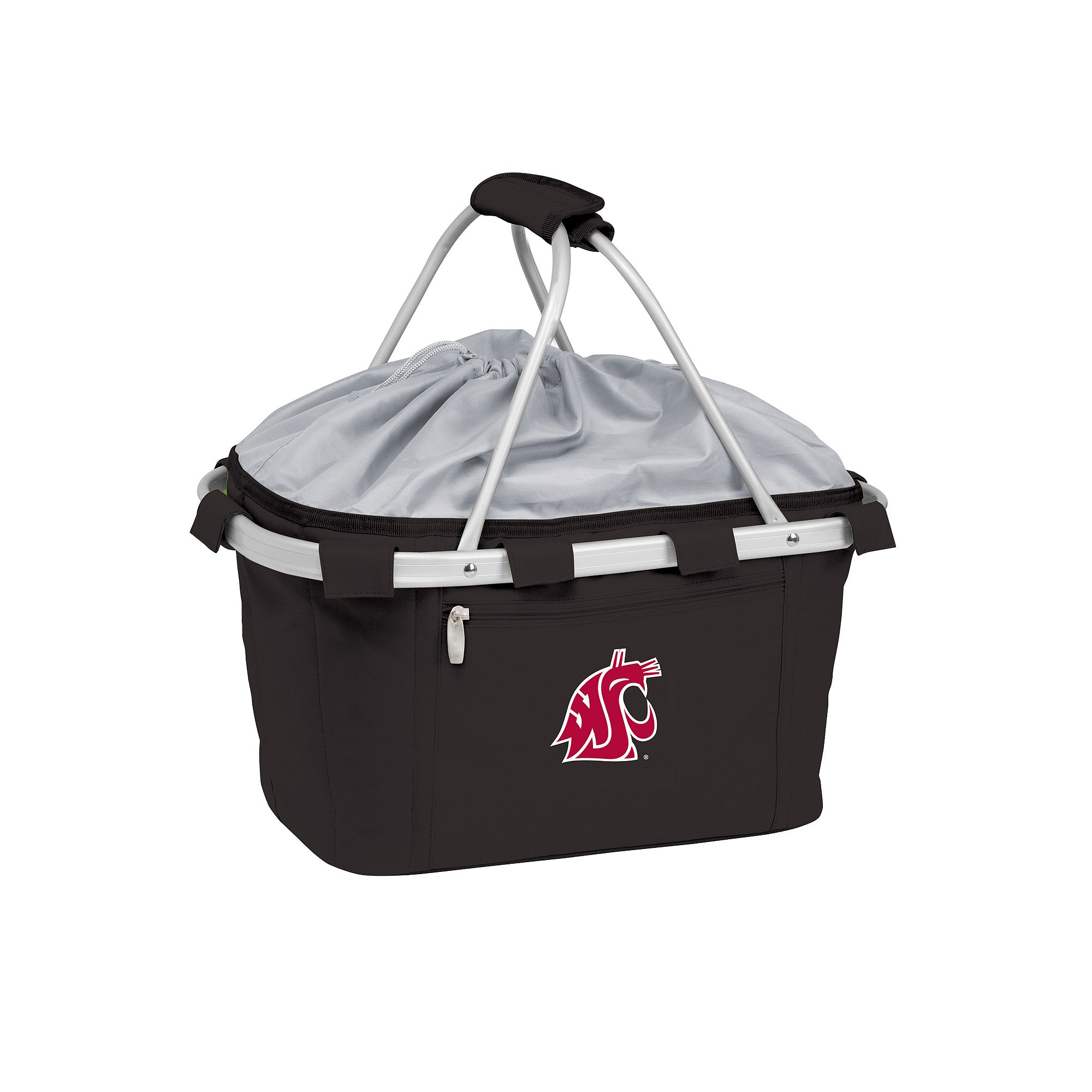 Washington State Cougars Insulated Picnic Basket, Black