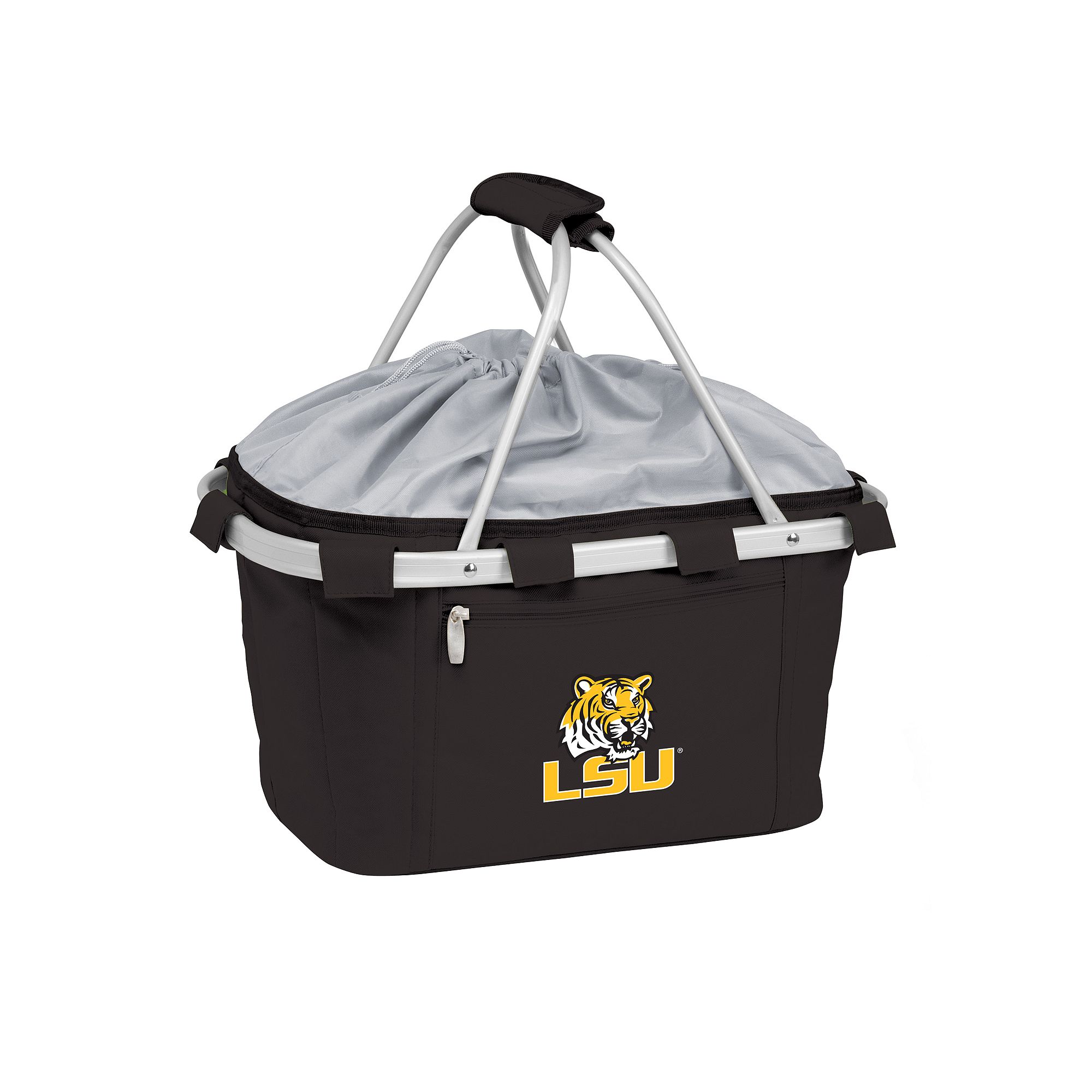 LSU Tigers Insulated Picnic Basket, Black