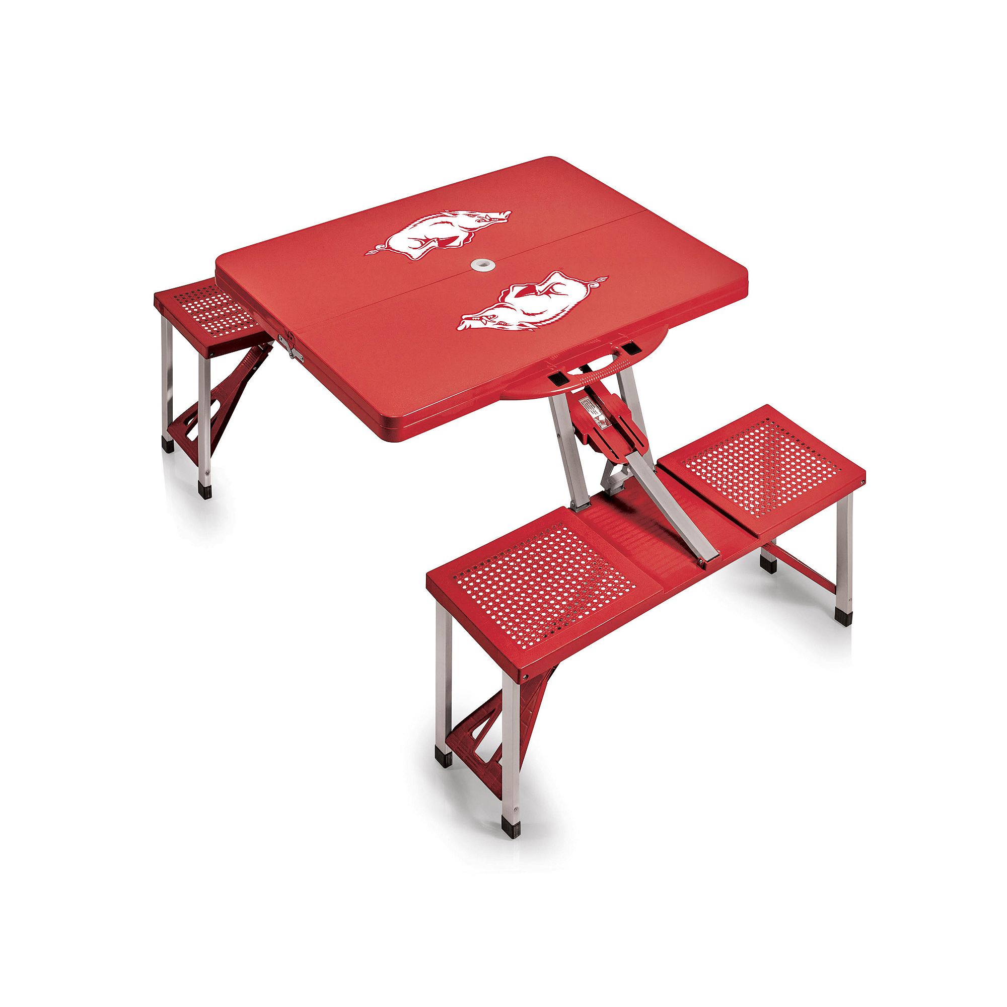 Arkansas Razorbacks Folding Table, Red
