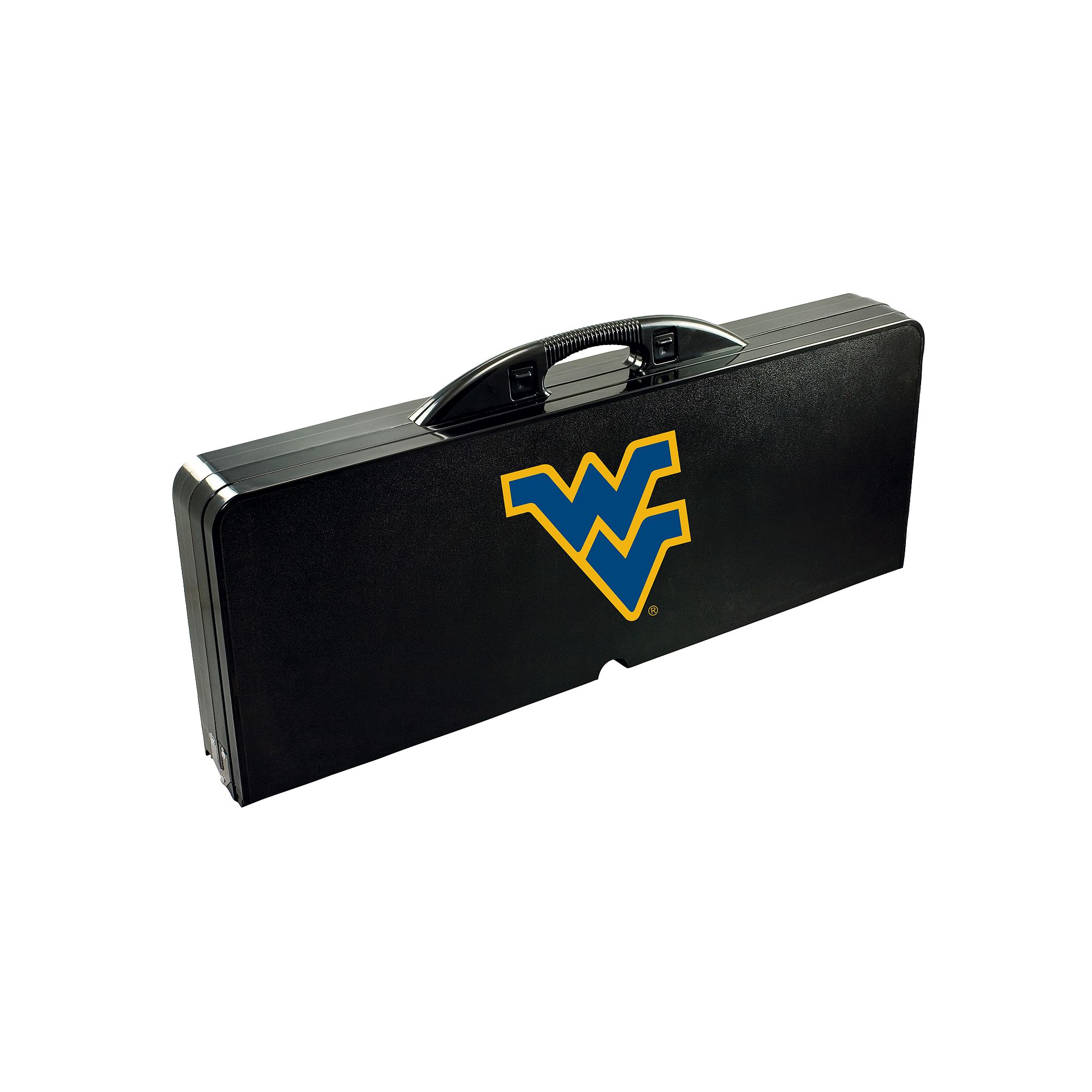 West Virginia Mountaineers Folding Table, Black