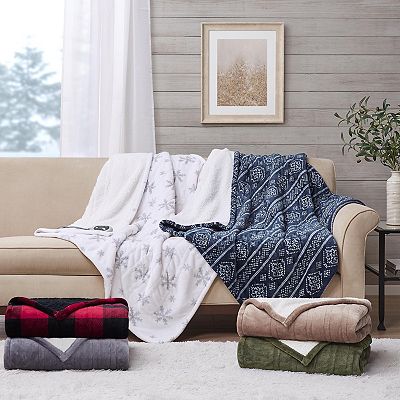 Cuddl duds plush throw sale