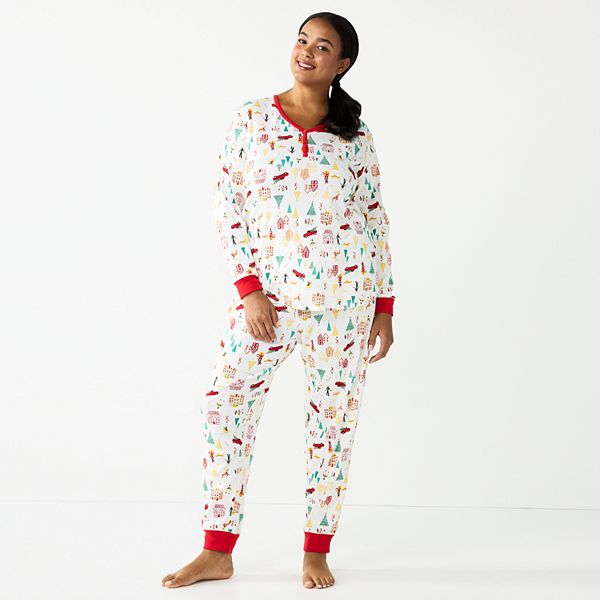 Plus Size LC Lauren Conrad Jammies For Your Families® Holiday Village ...