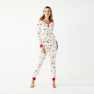 Petite LC Lauren Conrad Jammies For Your Families® Holiday Village Pajama Set