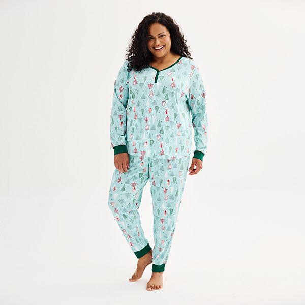 Women's LC Lauren Conrad Lettuce Edge Floral PJ Set Pajamas Lounge Set  XS-XL