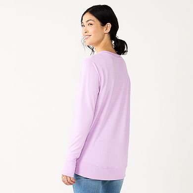 Women's Sonoma Goods For Life® Super Soft Solid Tunic Sweatshirt