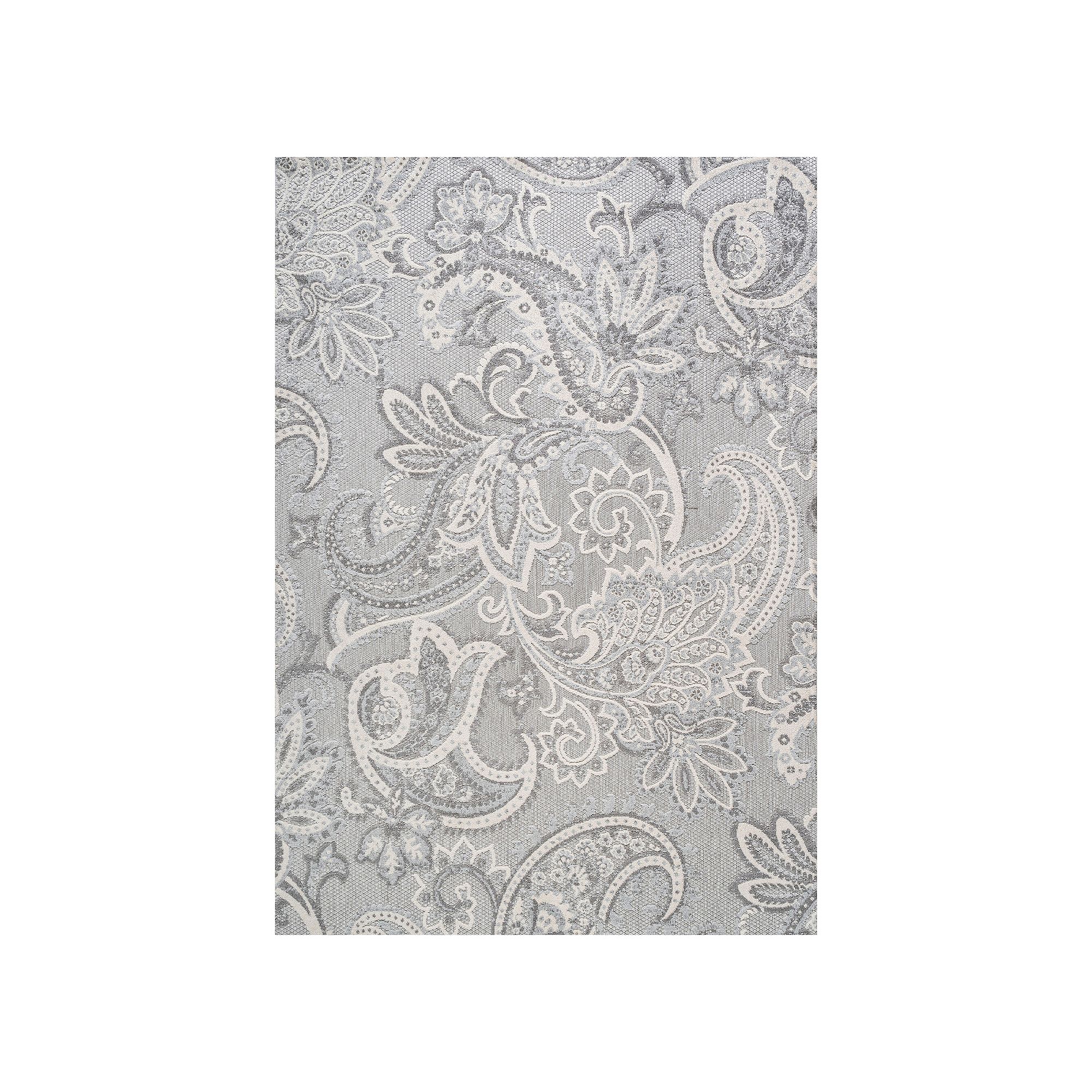 JONATHAN Y Gordes Paisley Rug, Light Gray Ivory