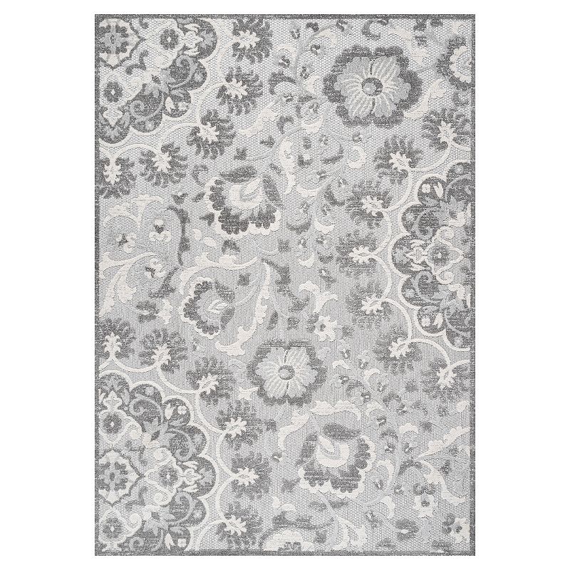 Lucena Modern Medallion High-Low Indoor/Outdoor Area Rug