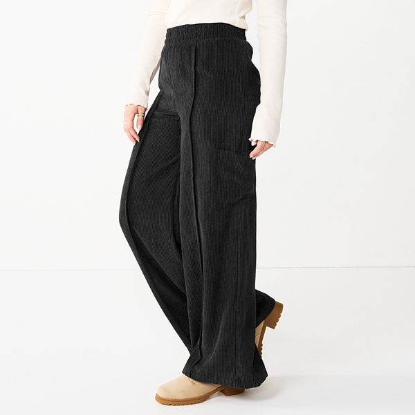 Juniors' SO® Corduroy Wide Leg Pants