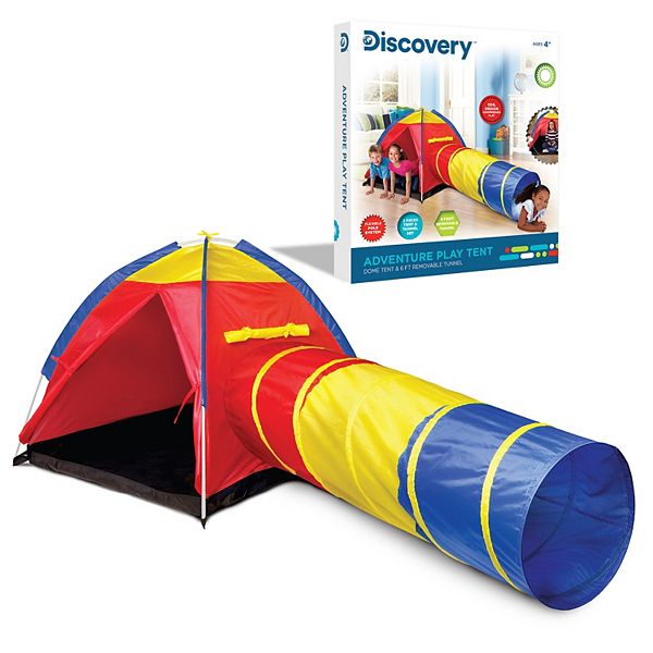 Adventure tent set store with crawl tunnel