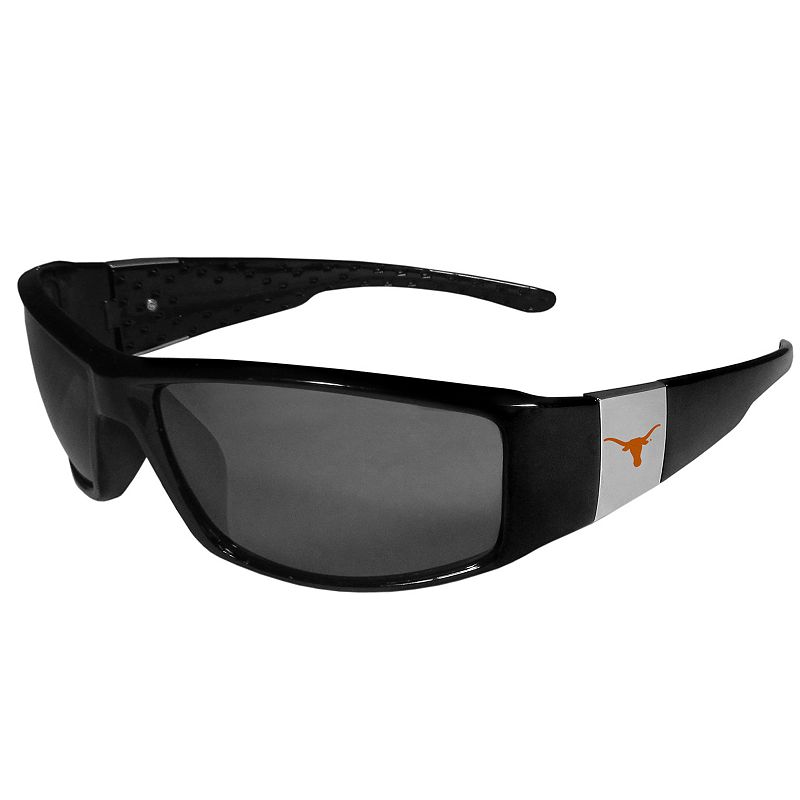 Adult Texas Longhorns Chrome Wrap Sunglasses, Black