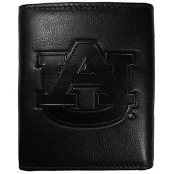 Auburn Tigers Embossed Leather Trifold Wallet